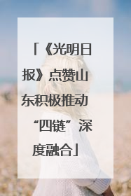 《光明日报》点赞山东积极推动“四链”深度融合