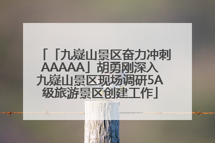 「九嶷山景区奋力冲刺AAAAA」胡勇刚深入九嶷山景区现场调研5A级旅游景区创建工作