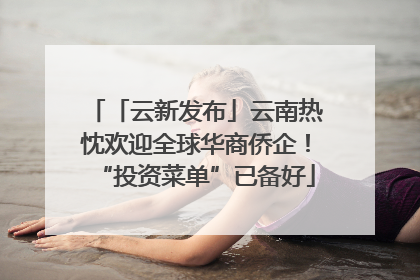 「云新发布」云南热忱欢迎全球华商侨企！“投资菜单”已备好