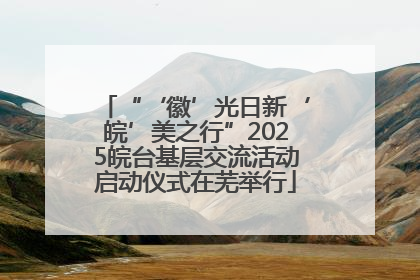 “‘徽’光日新‘皖’美之行”2025皖台基层交流活动启动仪式在芜举行