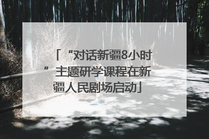 “对话新疆8小时”主题研学课程在新疆人民剧场启动
