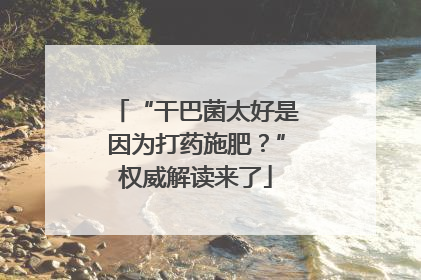 “干巴菌太好是因为打药施肥？”权威解读来了