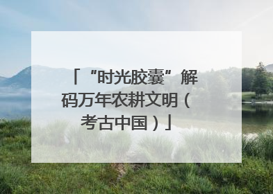 “时光胶囊”解码万年农耕文明（考古中国）