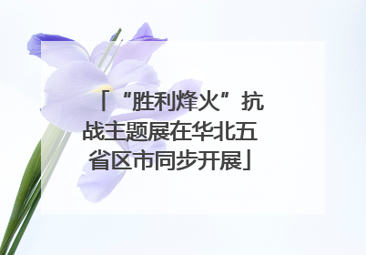 “胜利烽火”抗战主题展在华北五省区市同步开展
