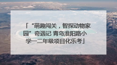 “萌趣闯关，智探动物家园”奇遇记 青岛淮阳路小学一二年级项目化乐考