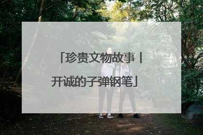 珍贵文物故事丨开诚的子弹钢笔
