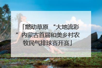 燃动草原 “大地流彩”内蒙古首届和美乡村农牧民气排球赛开赛