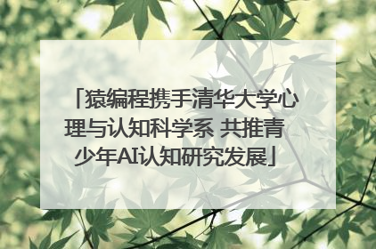 猿编程携手清华大学心理与认知科学系 共推青少年AI认知研究发展