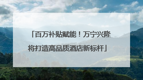 百万补贴赋能！万宁兴隆将打造高品质酒店新标杆