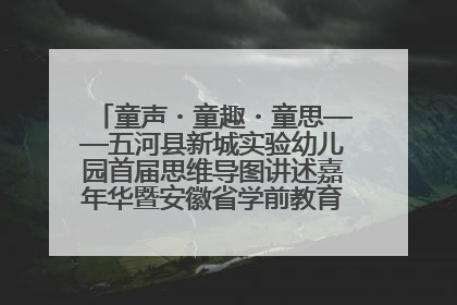 童声・童趣・童思——五河县新城实验幼儿园首届思维导图讲述嘉年华暨安徽省学前教育教研基地园项目阶段性成果展示活动