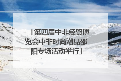 第四届中非经贸博览会中非时尚潮品邵阳专场活动举行