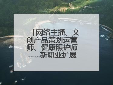 网络主播、文创产品策划运营师、健康照护师……新职业扩展消费新空间