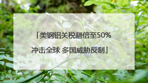美钢铝关税翻倍至50%冲击全球 多国威胁反制