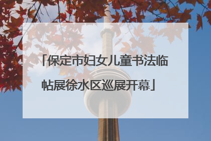 保定市妇女儿童书法临帖展徐水区巡展开幕