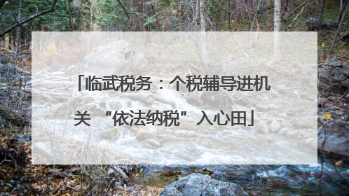 临武税务：个税辅导进机关 “依法纳税”入心田