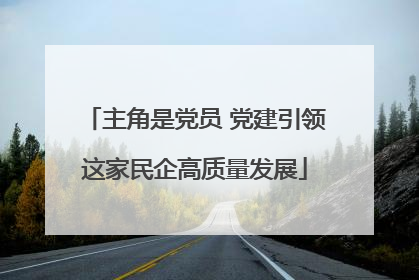 主角是党员 党建引领这家民企高质量发展