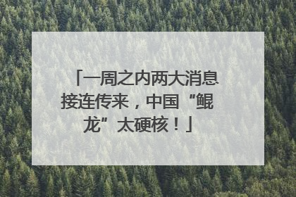 一周之内两大消息接连传来，中国“鲲龙”太硬核！