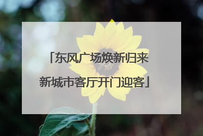 东风广场焕新归来 新城市客厅开门迎客