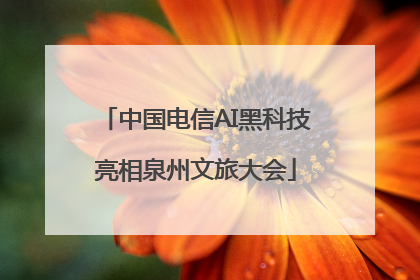 中国电信AI黑科技亮相泉州文旅大会