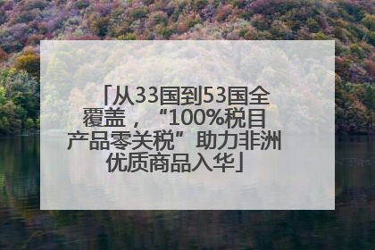 从33国到53国全覆盖，“100%税目产品零关税”助力非洲优质商品入华