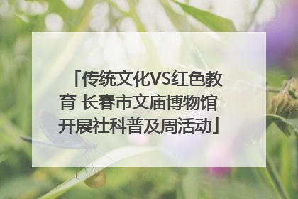 传统文化VS红色教育 长春市文庙博物馆开展社科普及周活动