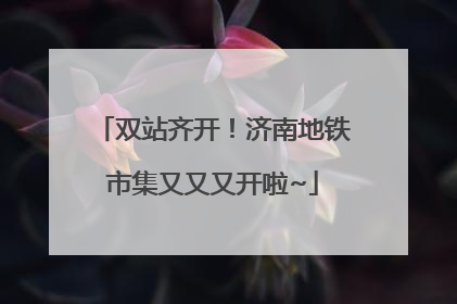 双站齐开！济南地铁市集又又又开啦~