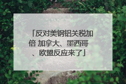 反对美钢铝关税加倍 加拿大、墨西哥、欧盟反应来了