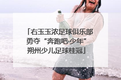 右玉玉浓足球俱乐部勇夺“奔跑吧·少年”朔州少儿足球桂冠