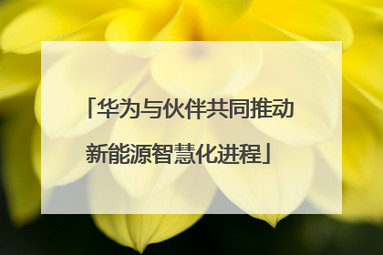 华为与伙伴共同推动新能源智慧化进程