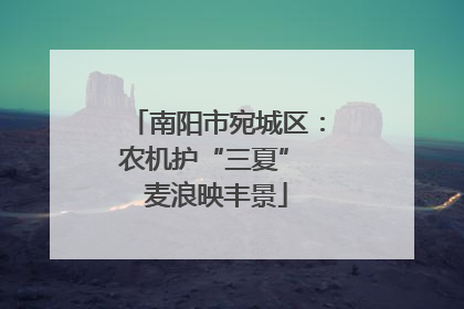 南阳市宛城区：农机护“三夏” 麦浪映丰景