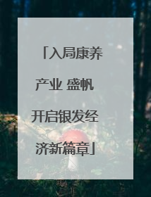 入局康养产业 盛帆开启银发经济新篇章