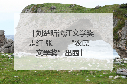 刘楚昕漓江文学奖走红 张一一“农民文学奖”出圈