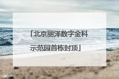 北京丽泽数字金科示范园首栋封顶