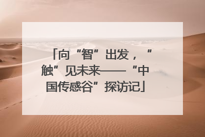 向“智”出发，“触”见未来——“中国传感谷”探访记
