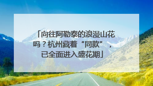 向往阿勒泰的浪漫山花吗？杭州藏着“同款”，已全面进入盛花期