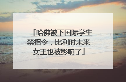 哈佛被下国际学生禁招令，比利时未来女王也被影响了