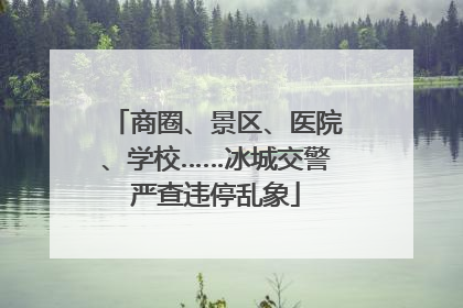 商圈、景区、医院、学校……冰城交警严查违停乱象