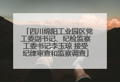 四川绵阳工业园区党工委副书记、纪检监察工委书记李玉琼 接受纪律审查和监察调查