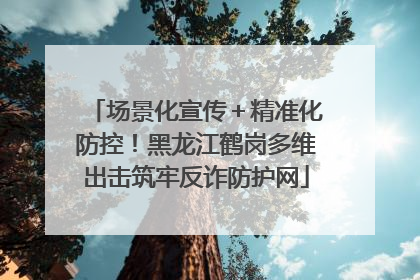 场景化宣传＋精准化防控！黑龙江鹤岗多维出击筑牢反诈防护网