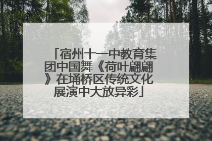 宿州十一中教育集团中国舞《荷叶翩翩》在埇桥区传统文化展演中大放异彩