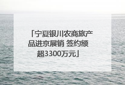 宁夏银川农商旅产品进京展销 签约额超3300万元