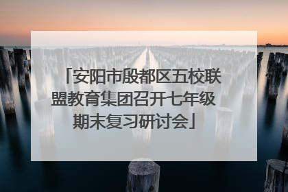 安阳市殷都区五校联盟教育集团召开七年级期末复习研讨会