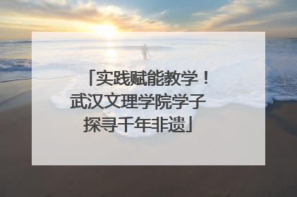实践赋能教学！武汉文理学院学子探寻千年非遗