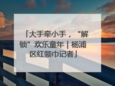 大手牵小手，“解锁”欢乐童年｜杨浦区红领巾记者