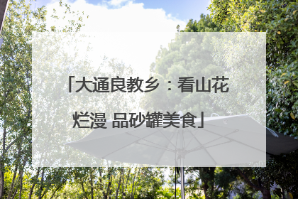 大通良教乡：看山花烂漫 品砂罐美食