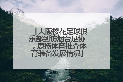 大阪樱花足球俱乐部到访烟台足协，鹿扬体育推介体育装备发展情况