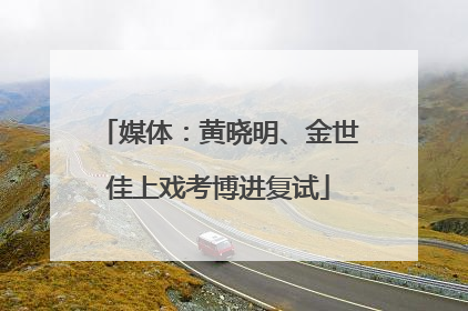 媒体：黄晓明、金世佳上戏考博进复试