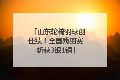 山东轮椅羽球创佳绩！全国残羽赛斩获3银1铜