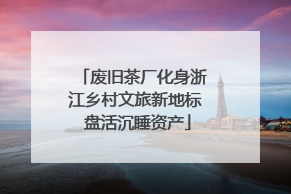 废旧茶厂化身浙江乡村文旅新地标 盘活沉睡资产