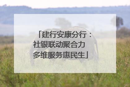 建行安康分行：社银联动聚合力 多维服务惠民生